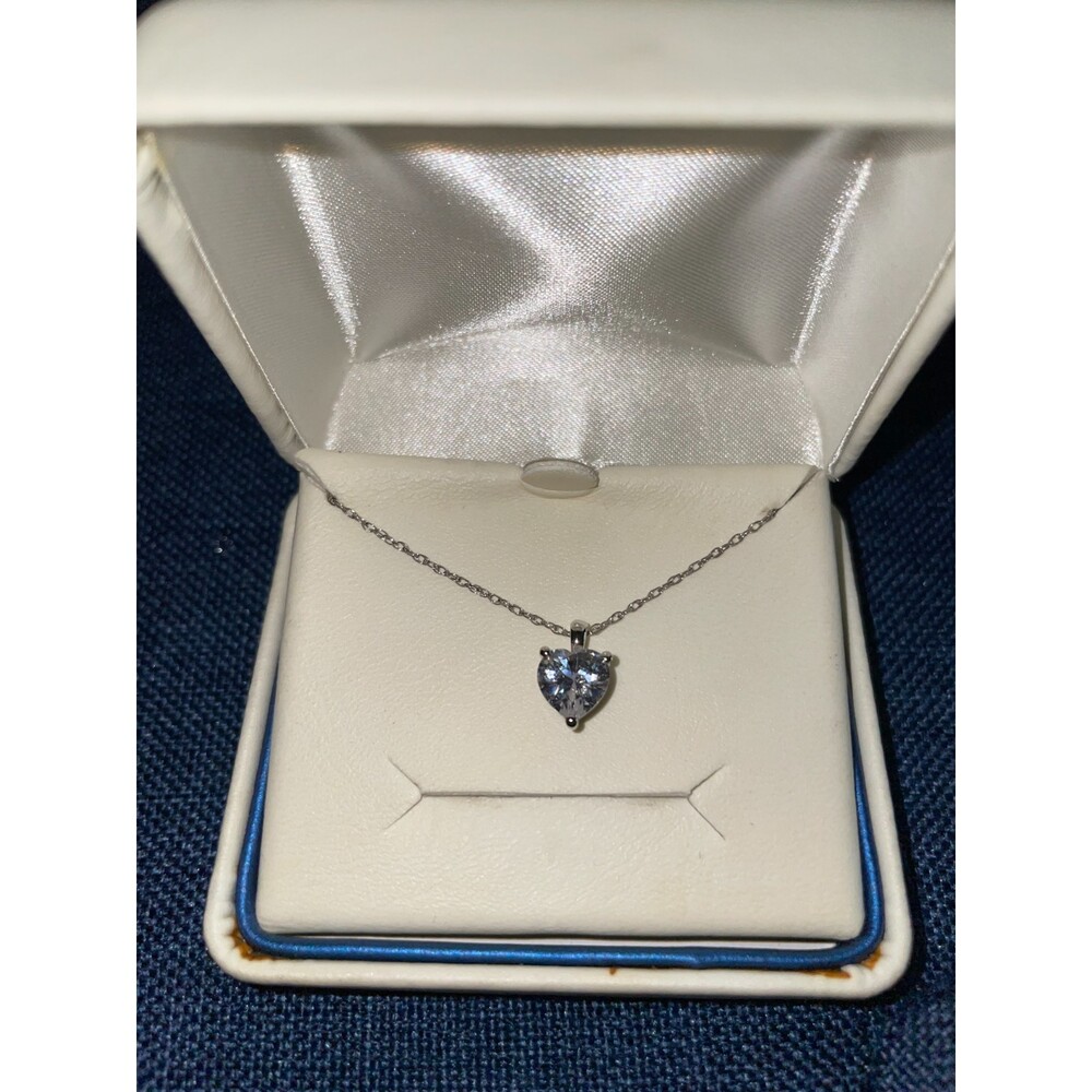Cubic Zirconia pendant sterling silver